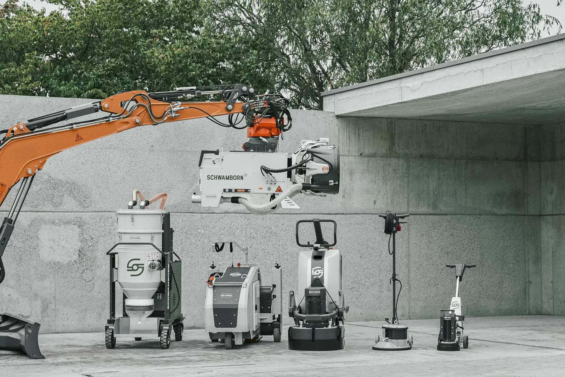 Schwamborn Bodenschleifmaschinen, Fräsen und Industriesauger bei SD Maschinenhandel in Worms